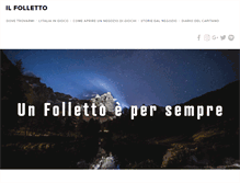 Tablet Screenshot of ilfolletto.com